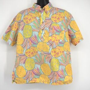 Vintage Nutter Hawaiian Pineapple Pullover Shirt USA Made XL Chubbies Hawaii